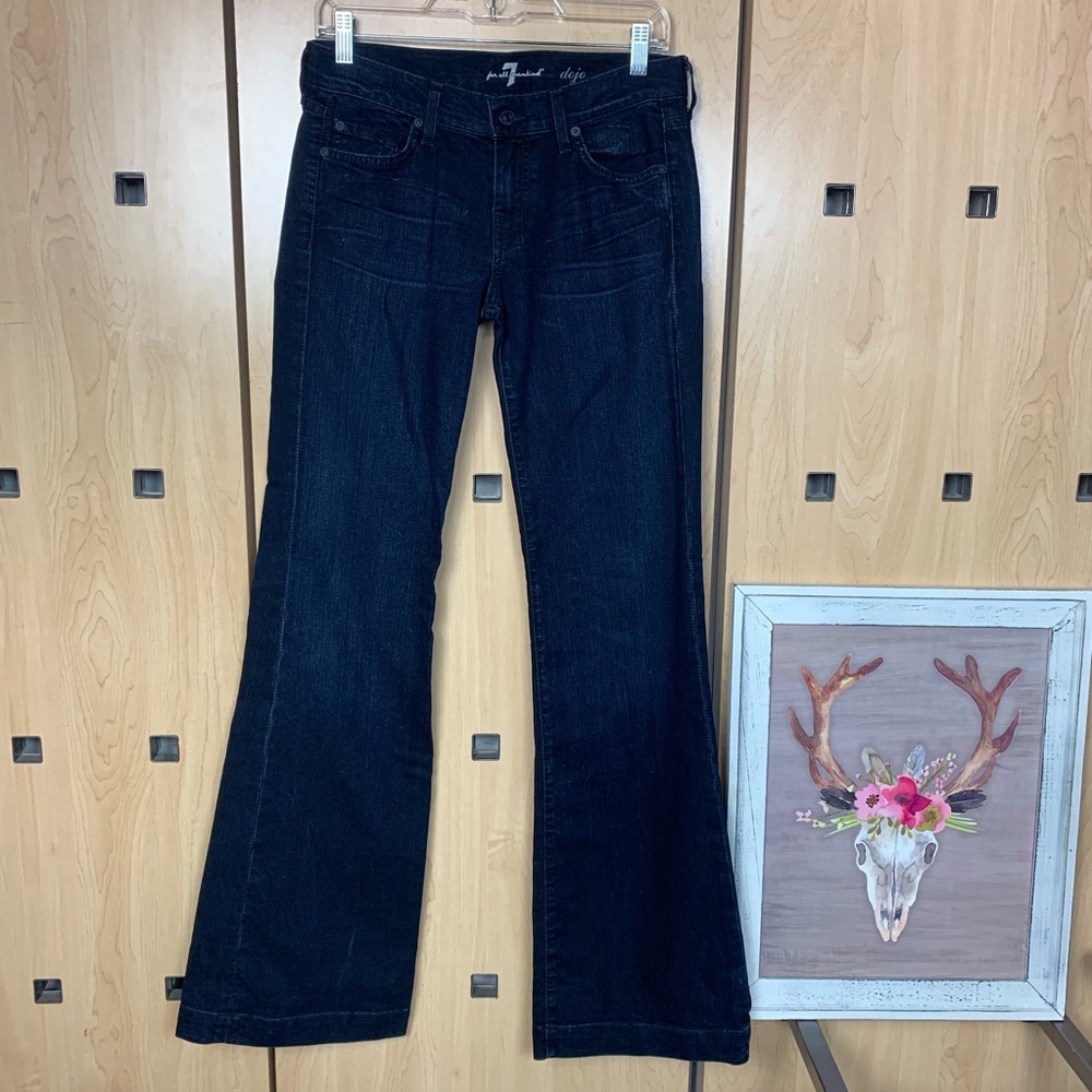 7 FOR ALL MANKIND wide leg flare dojo jeans